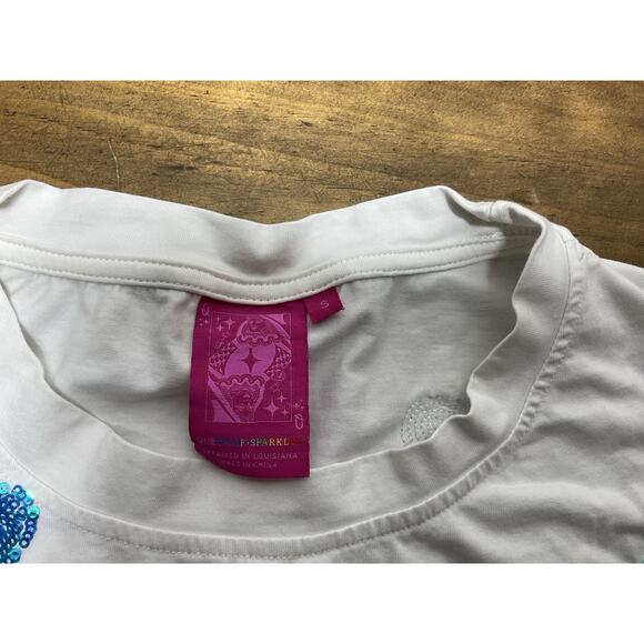 QUEEN OF SPARKLES White Hot Dog Print Blouse - Picture 3 of 11